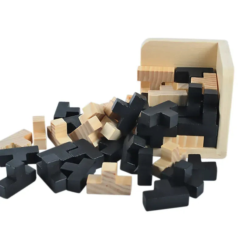 Creative 3D Puzzle Luban Interlocking Wooden Toy Early Educational Toys Puzzles