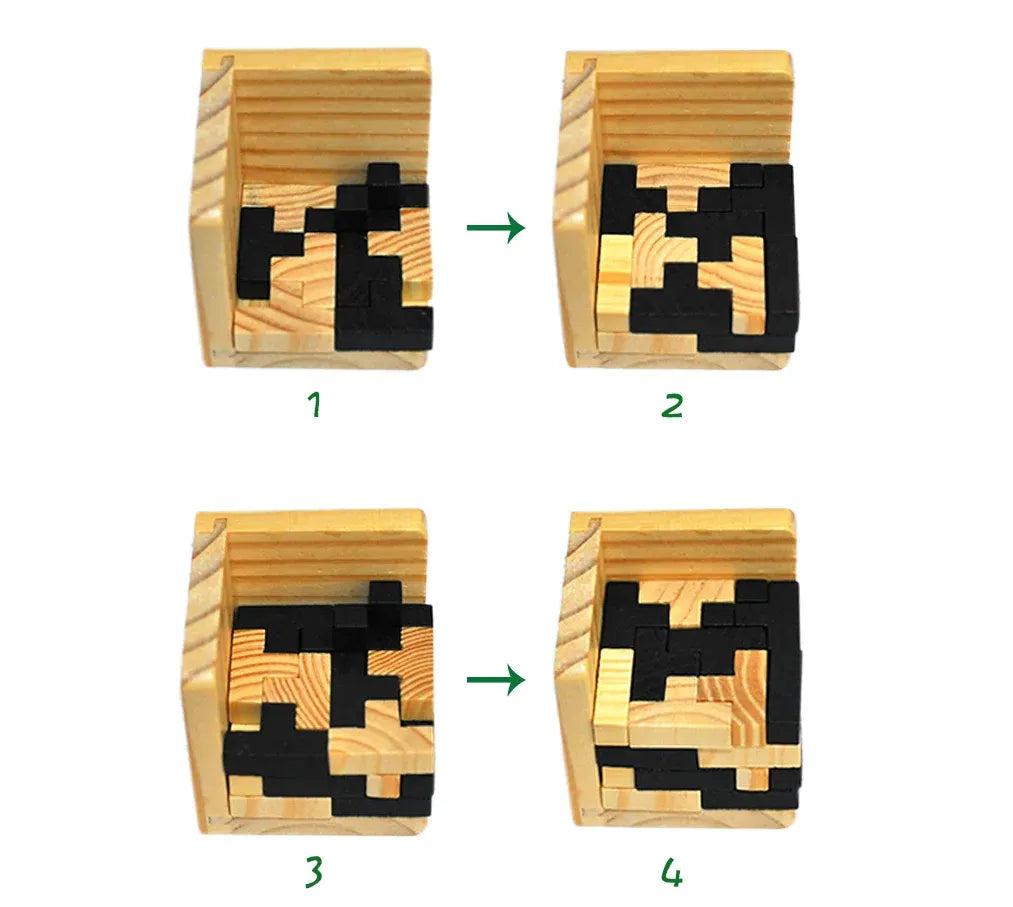 Creative 3D Puzzle Luban Interlocking Wooden Toy Early Educational Toys Puzzles